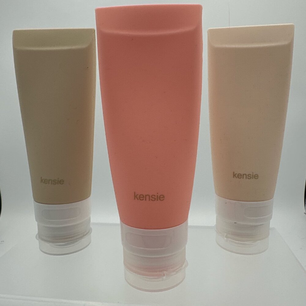 Kensie‎ Silicone Travel Bottles Set of 3 – Reusable TSA Size